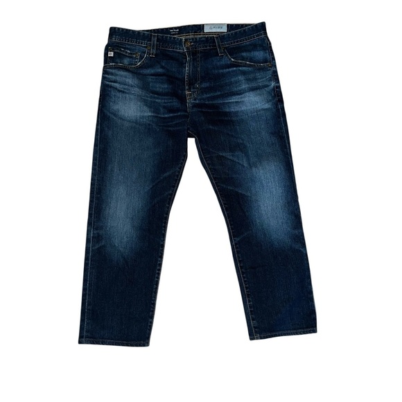 AG-ED Adriano Goldschmied Dark Blue Straight Jeans 36R - Picture 1 of 10